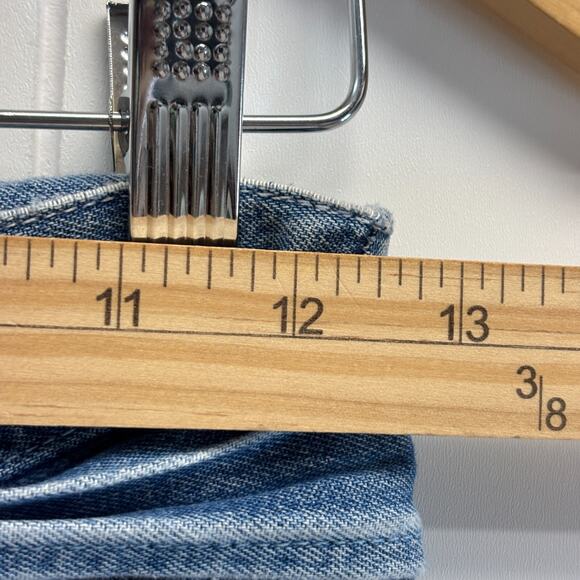 Y2K Guess Womens Skater Wide Leg Grunge Boho Indie Belted Jeans Size 26 USA Soft - Picture 7 of 9